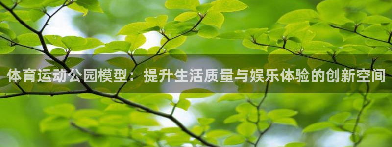 意昂总代：体育运动公园模型：提升生活质量与娱乐体验的创新空间