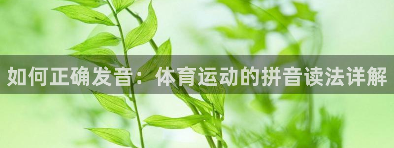 蓝狮在线f平台注册：如何正确发音：体育运动的拼音读法详解